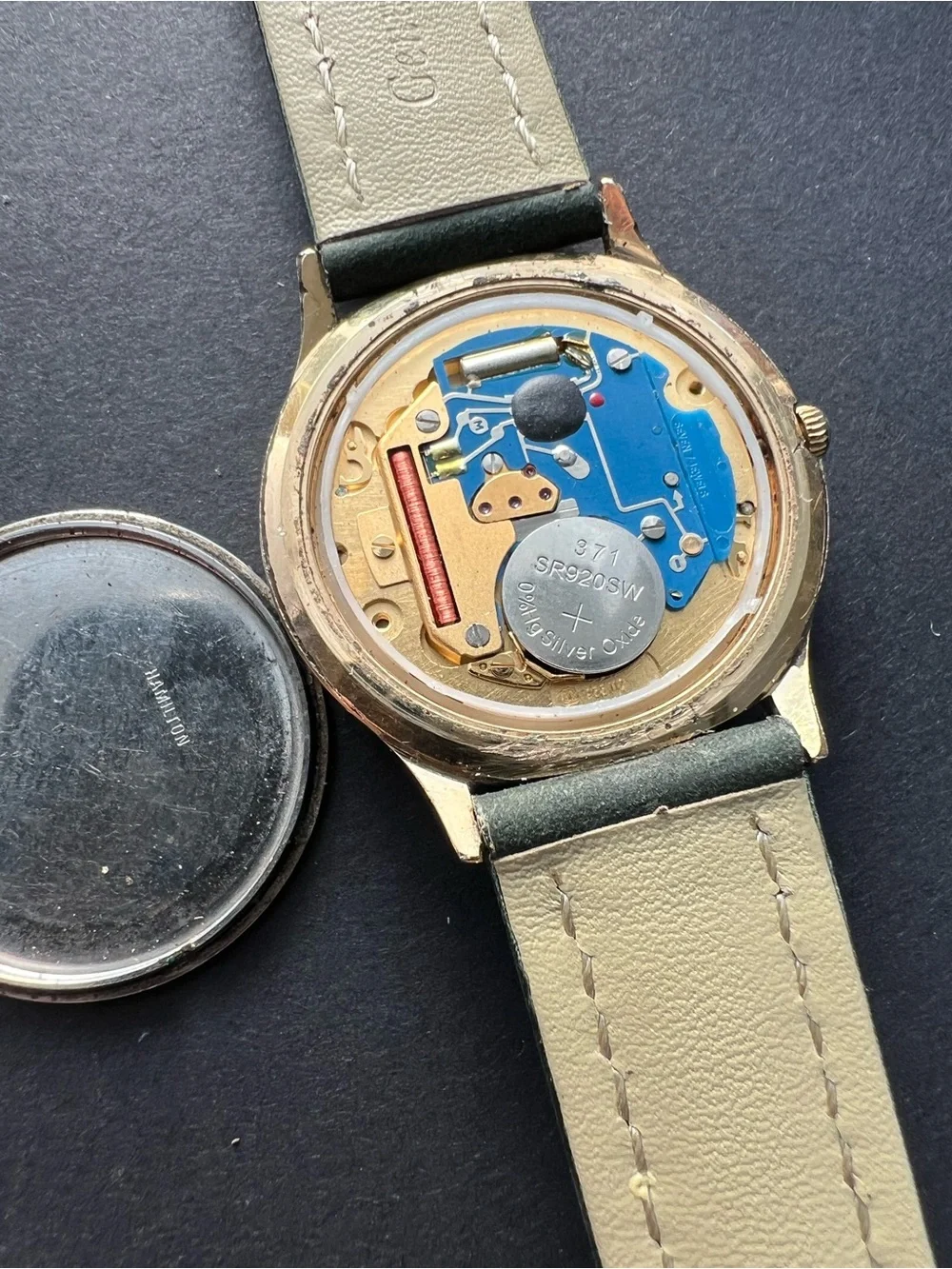 Hamilton Quartz mens watch with date